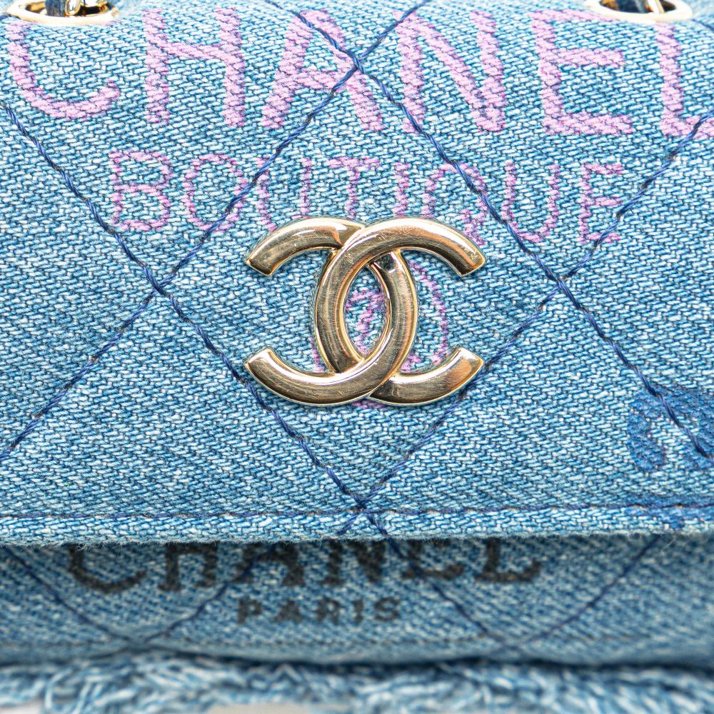 Blue Denim Chanel Crossbody Bag