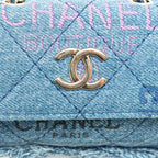 Blue Denim Chanel Crossbody Bag