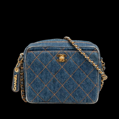 Blue Denim Chanel Shoulder Bag