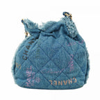 Blue Denim Chanel Shoulder Bag