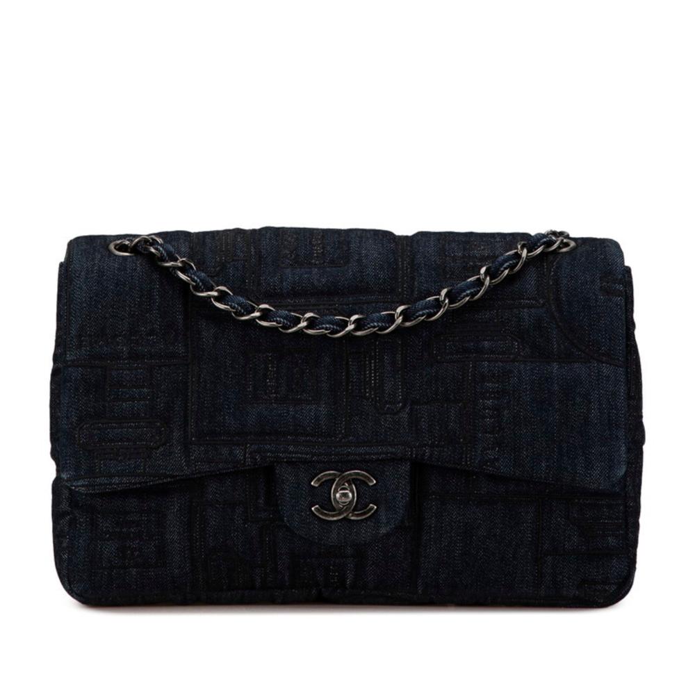 Blue Denim Chanel Shoulder Bag