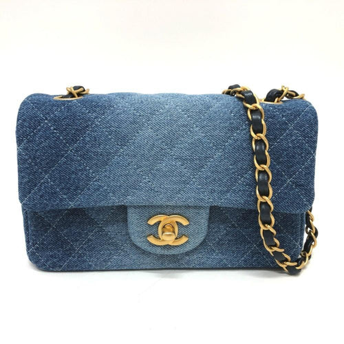 Blue Denim Chanel Shoulder Bag