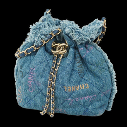Blue Denim Chanel Shoulder Bag