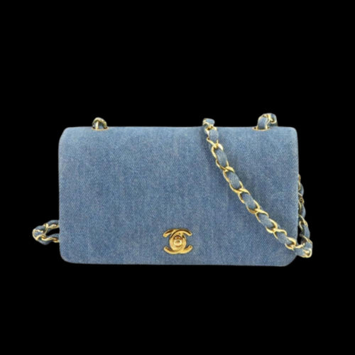 Blue Denim Chanel Shoulder Bag