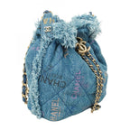 Blue Denim Chanel Shoulder Bag