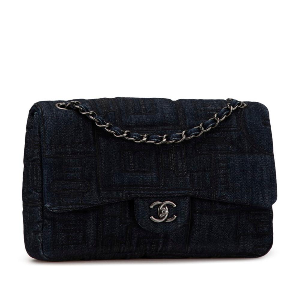Blue Denim Chanel Shoulder Bag