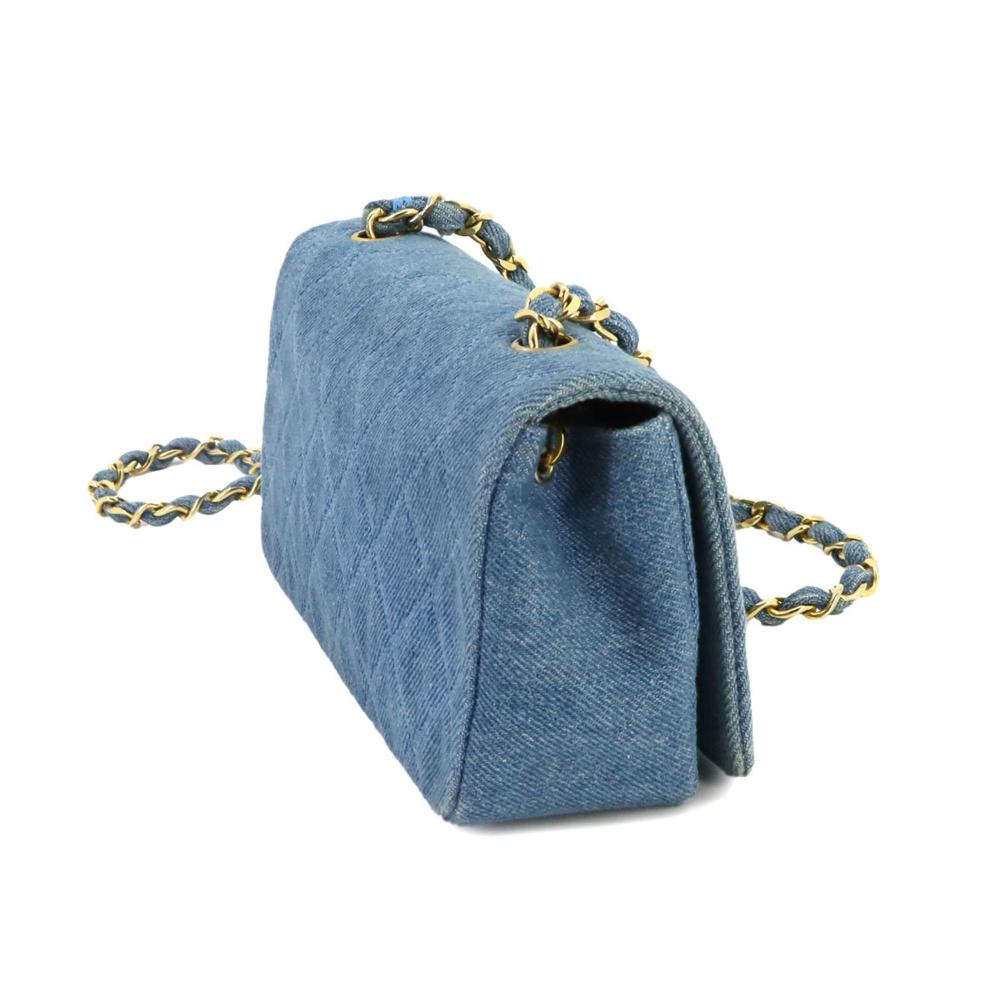 Blue Denim Chanel Shoulder Bag