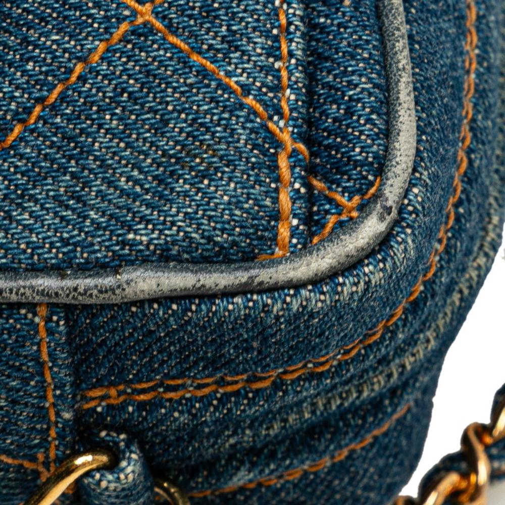 Blue Denim Chanel Shoulder Bag