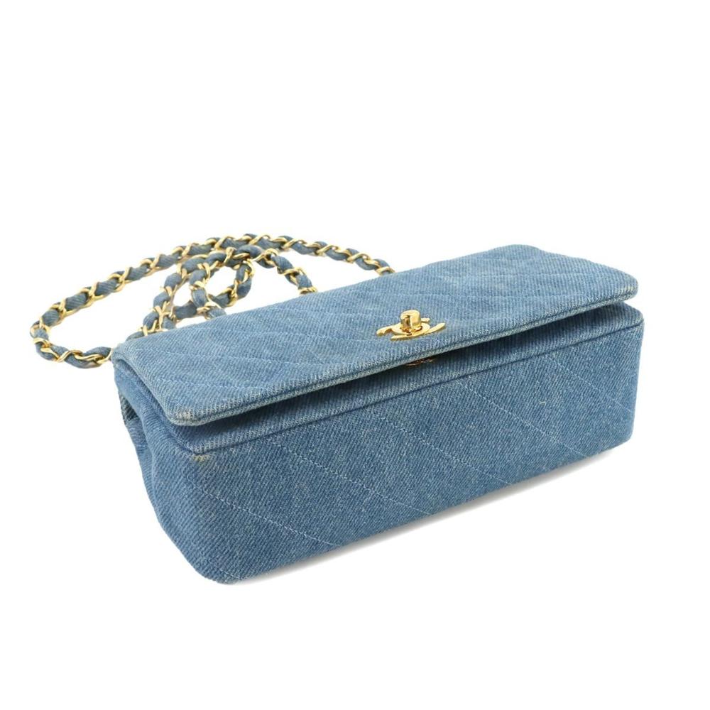 Blue Denim Chanel Shoulder Bag