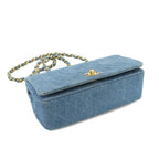 Blue Denim Chanel Shoulder Bag
