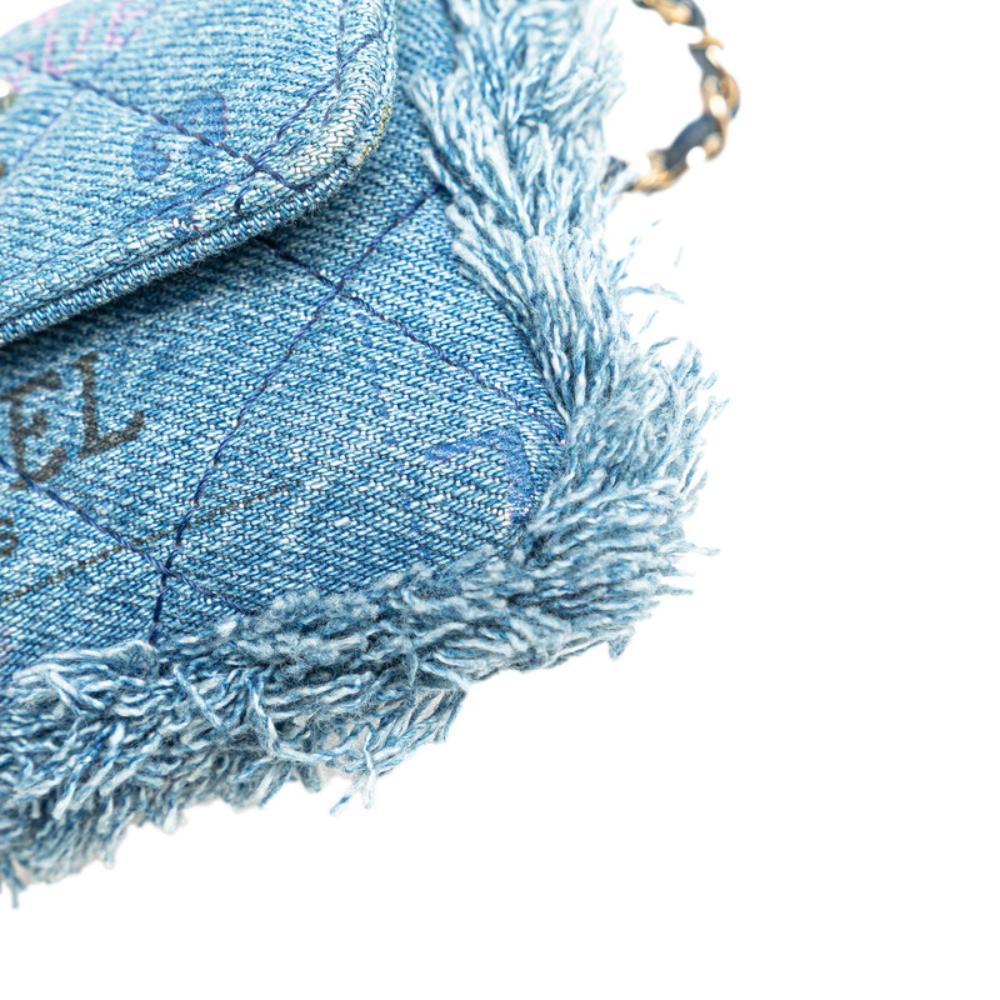 Blue Denim Chanel Shoulder Bag