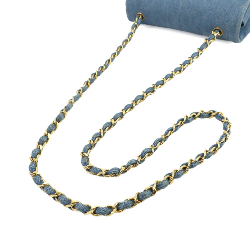 Blue Denim Chanel Shoulder Bag