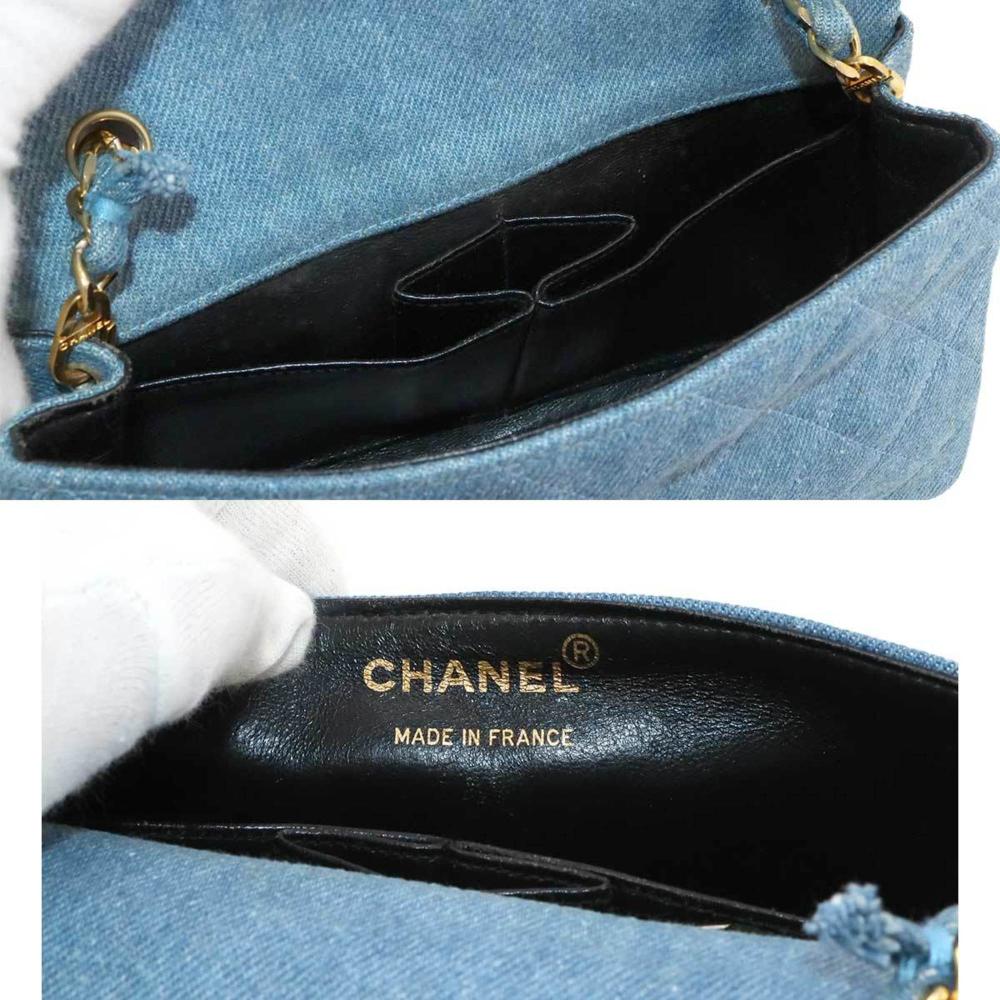 Blue Denim Chanel Shoulder Bag