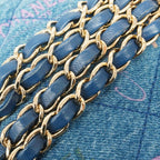 Blue Denim Chanel Shoulder Bag