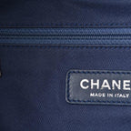 Blue Fabric Chanel Backpack