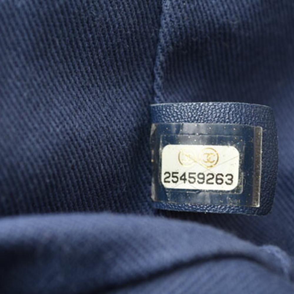 Blue Fabric Chanel Backpack