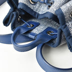 Blue Fabric Chanel Backpack