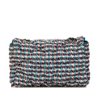 Blue Fabric Chanel Crossbody Bag
