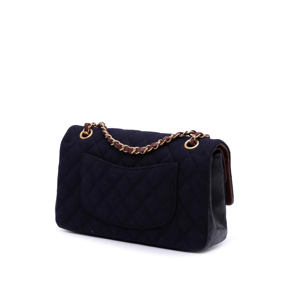 Blue Fabric Chanel Flap Bag