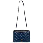 Blue Fabric Chanel Flap Bag