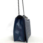 Blue Fabric Chanel Flap Bag