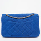 Blue Fabric Chanel Flap Bag
