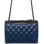Blue Fabric Chanel Flap Bag