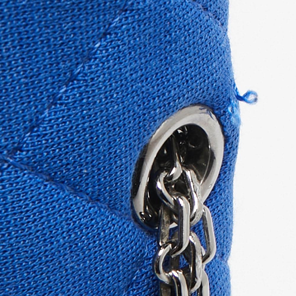 Blue Fabric Chanel Flap Bag