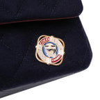Blue Fabric Chanel Flap Bag