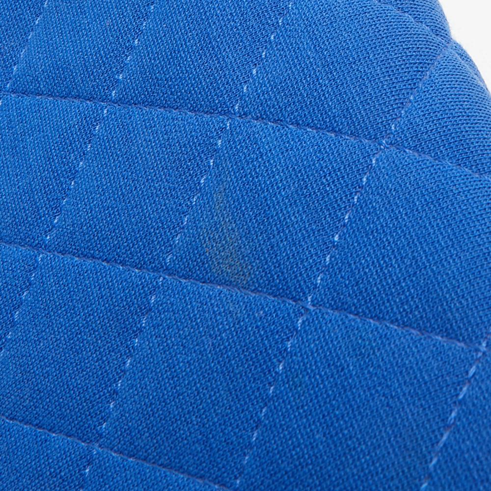 Blue Fabric Chanel Flap Bag