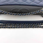 Blue Fabric Chanel Flap Bag