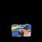 Blue Fabric Chanel Shoulder Bag