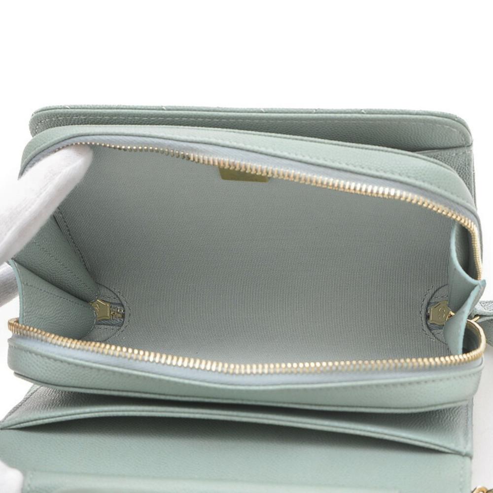 Blue Fabric Chanel Shoulder Bag