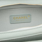 Blue Fabric Chanel Shoulder Bag