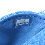 Blue Fabric Chanel Shoulder Bag