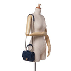 Blue Leather Chanel Flap Bag