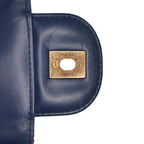Blue Leather Chanel Flap Bag