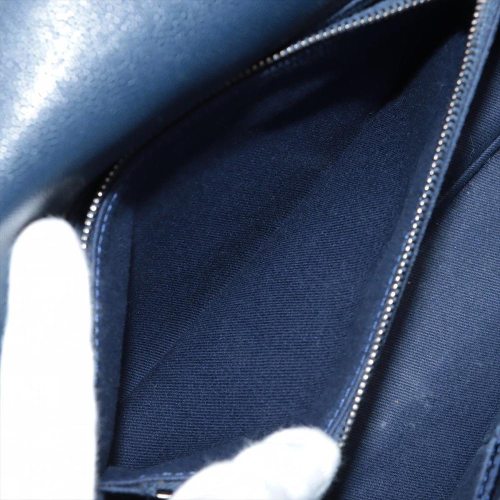 Blue Leather Chanel Flap Bag