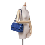Blue Leather Chanel Flap Bag