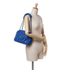 Blue Leather Chanel Shoulder Bag