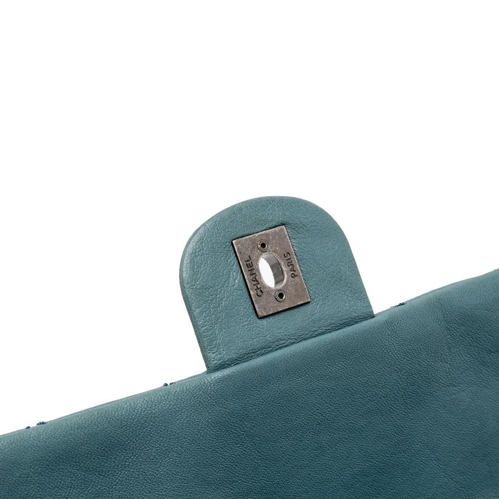 Blue Leather Chanel Flap Bag