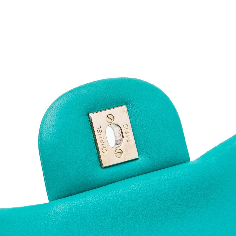 Blue Leather Chanel Flap Bag