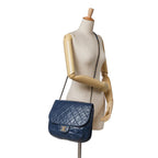 Blue Leather Chanel Flap Bag