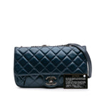 Blue Leather Chanel Flap Bag