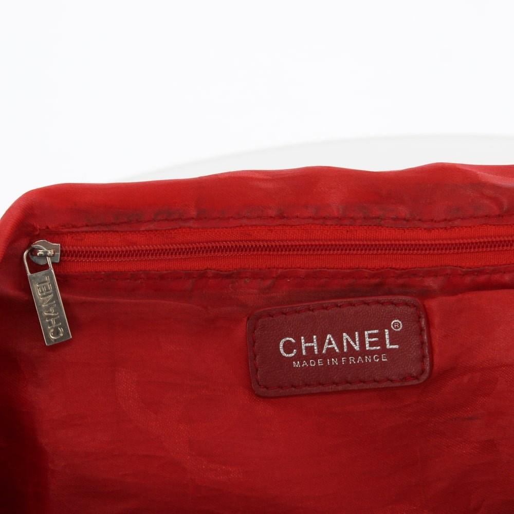 Blue Leather Chanel Shoulder Bag