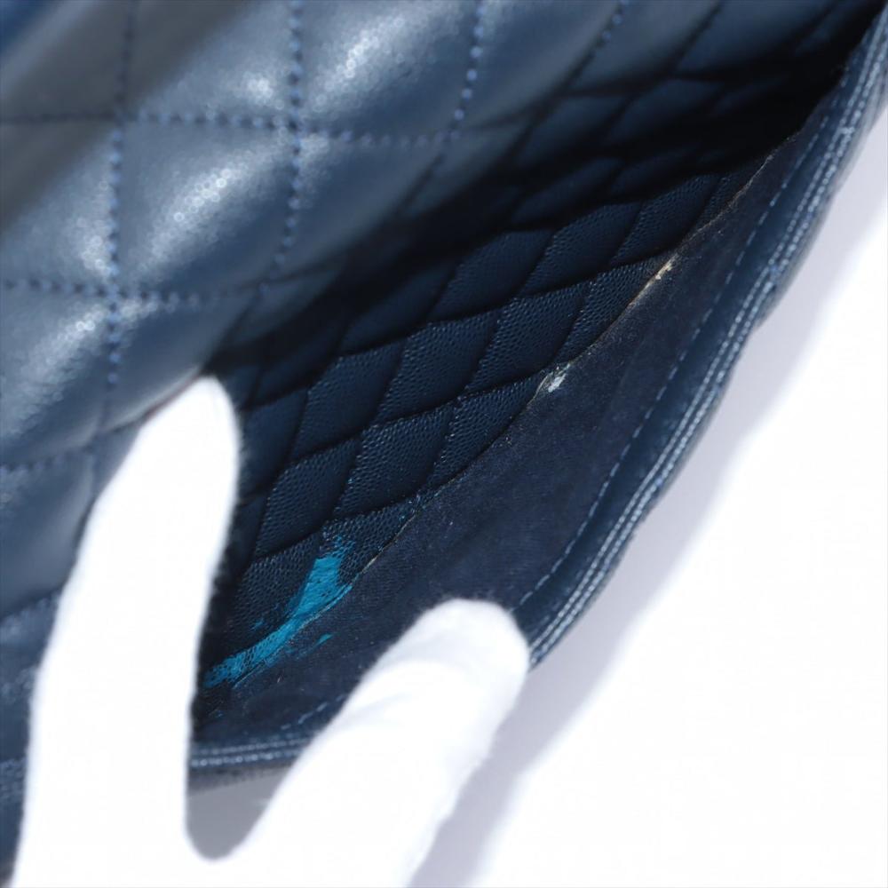 Blue Leather Chanel Flap Bag