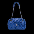 Blue Leather Chanel Shoulder Bag