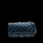 Blue Leather Chanel Flap Bag