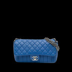 Blue Leather Chanel Flap Bag