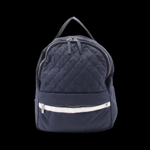 Blue Leather Chanel Backpack